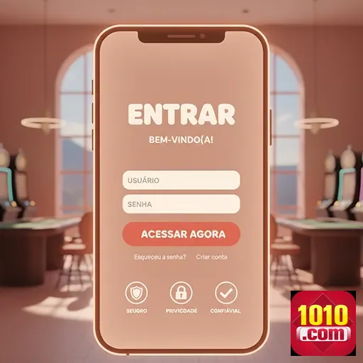 Ilustração de Acesse o link de Login do 1010 para jogos instantâneos