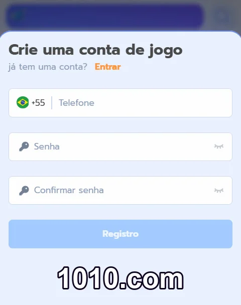 Usuário acessando 1010.com para apostas esportivas